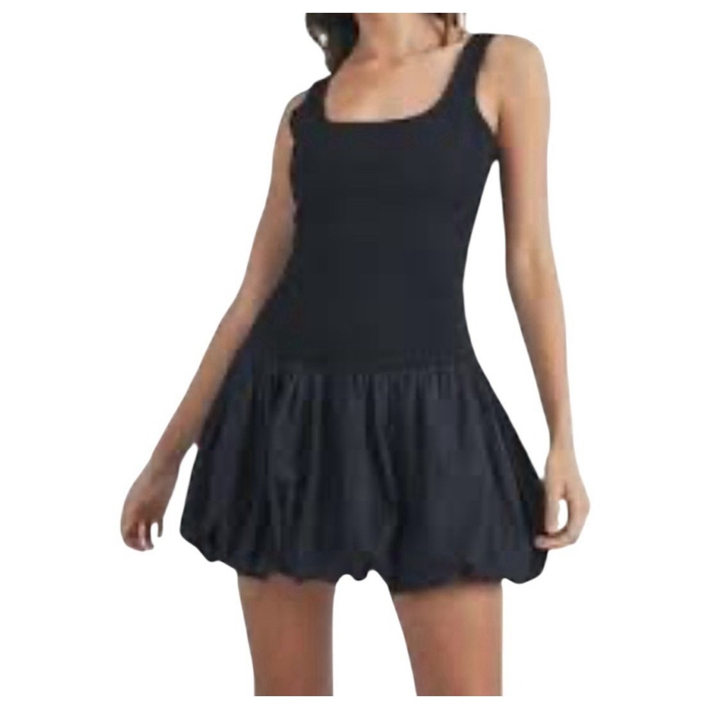 Mable Dress Women Medium Black Mini Sleeveless Stretch Cóctel Party Gothic